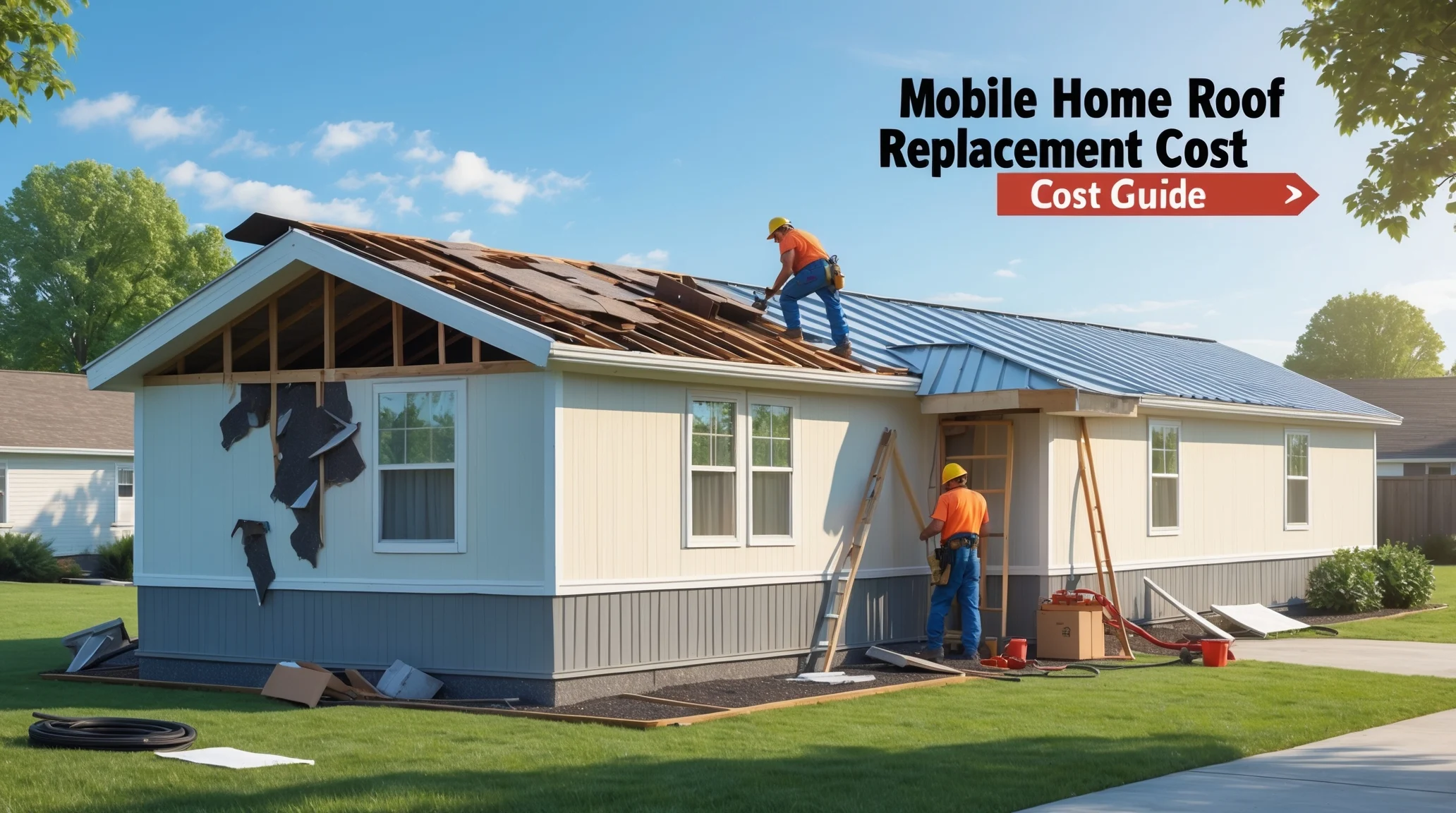 mobile home roof replacement cost​