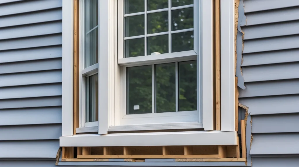 Full-Frame Window Replacement with Vinyl Siding