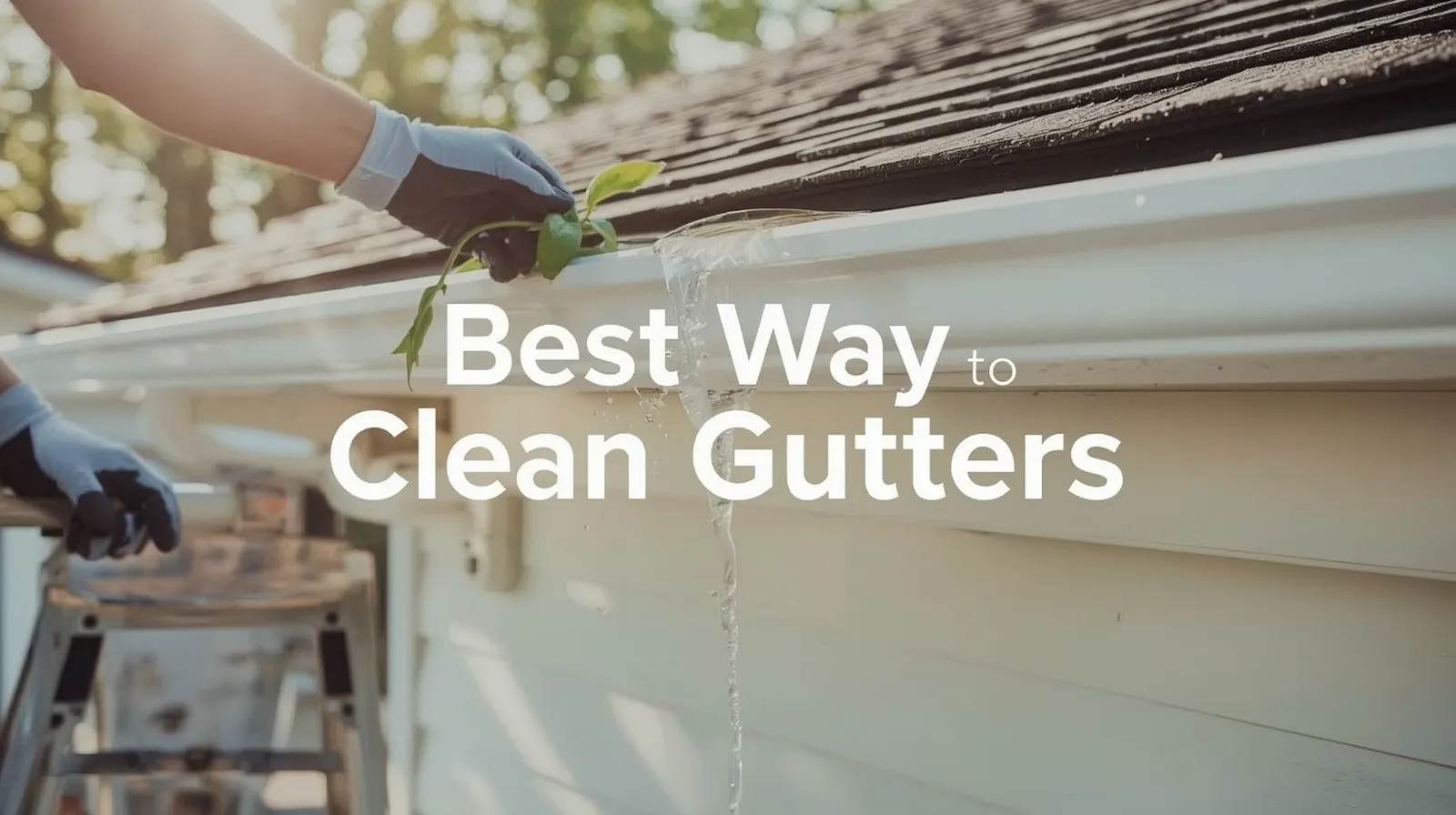best way to clean gutters
